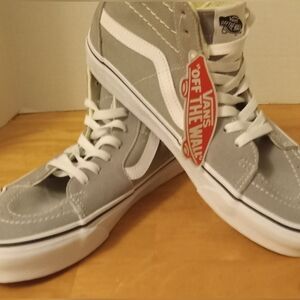 Size M/10.5 W/8.5- VANS Sk8-Hi Stormy Weather Gray NWT NO BOX.